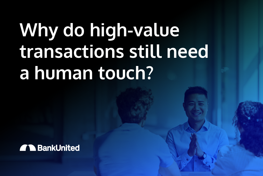 Man meeting with two people smiling