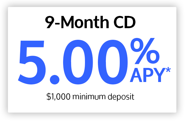 9 mth CD 5.00%