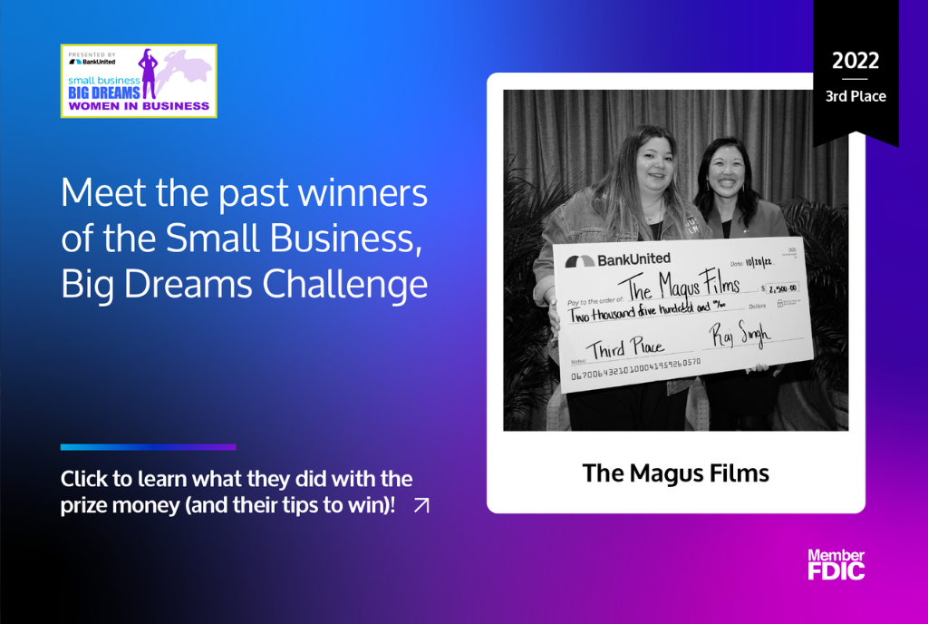 2 women holding check with text