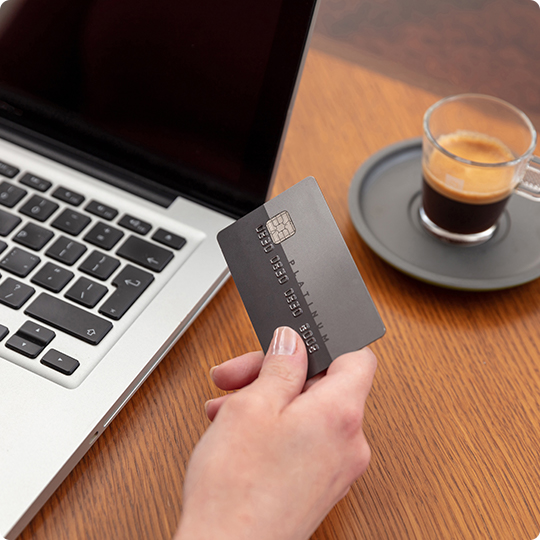 Entering Credit Card Information into Computer