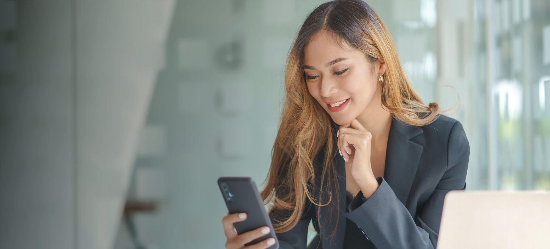 woman on phone