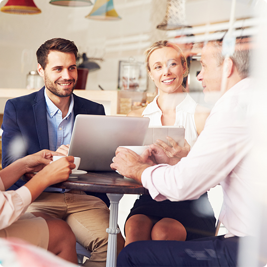 business people having a coffee meeting