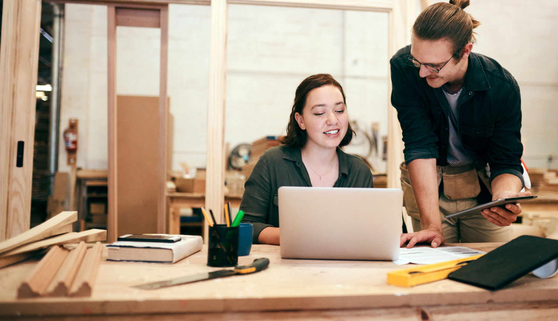 Business Owner Collaborating