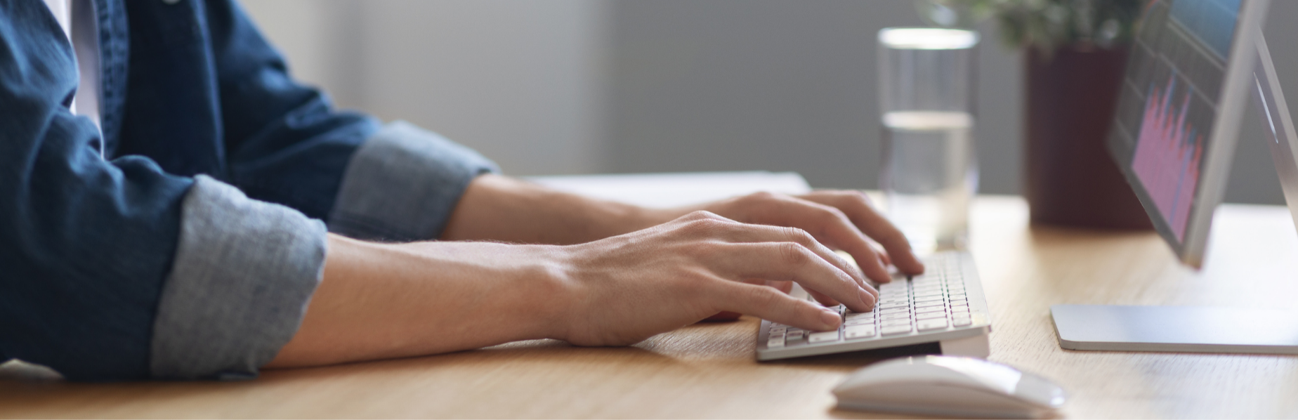 young man on computer