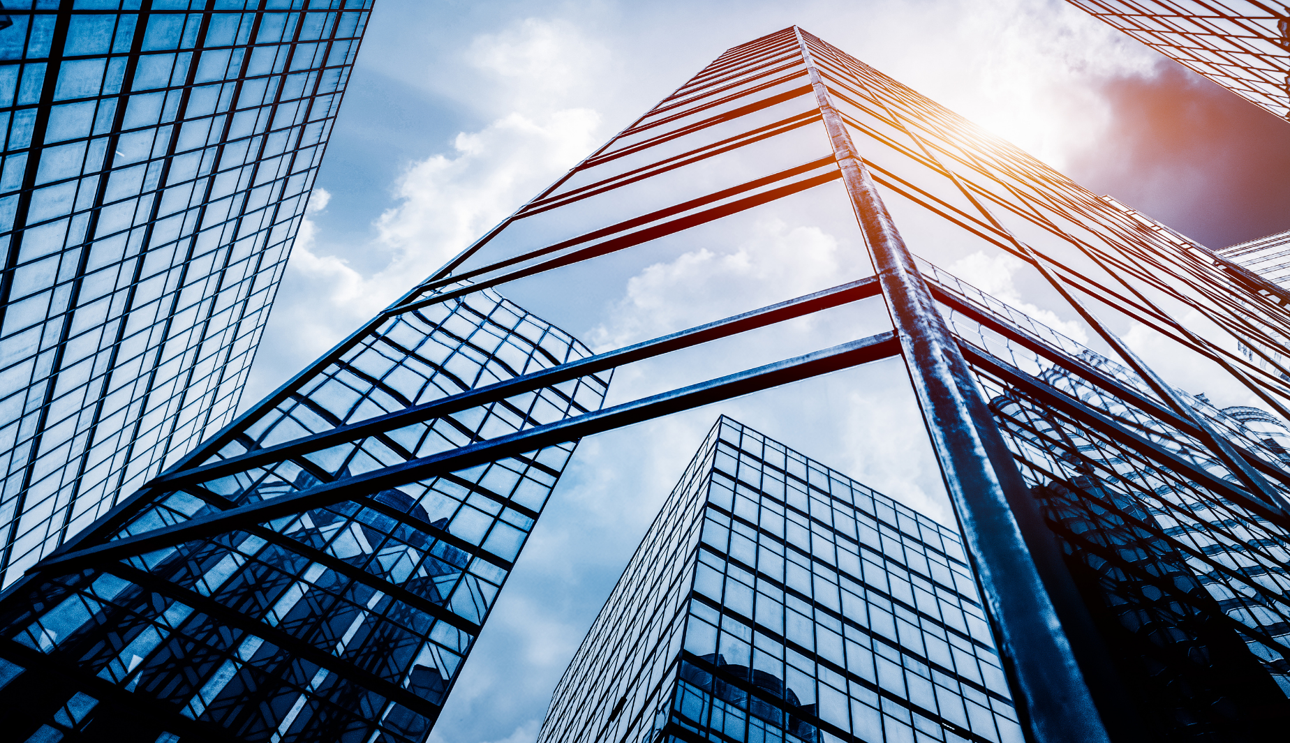 low angle view of skyscrapers